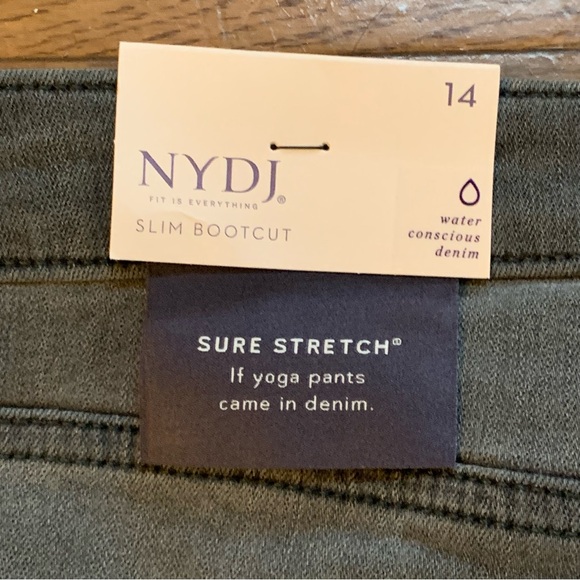 NYDJ Sure Stretch Higher Rise Slim Bootcut Ankle Jeans | 14 | NEW!! - Picture 9 of 14
